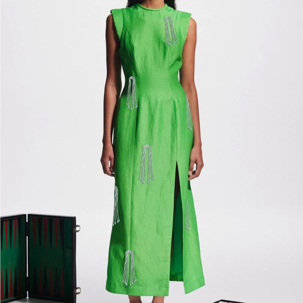 Alemais Green with embellishment (Pearl)
